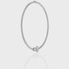 Elegant Round Diamond Tennis necklace