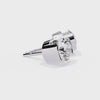 Two-Tone Natural Diamond Stud Earrings