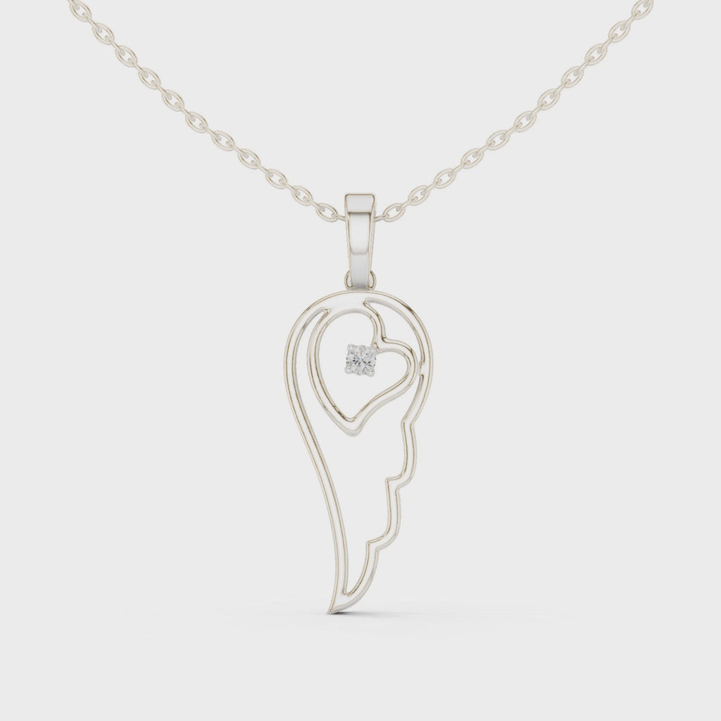 Celeste Wing Silver Pendant