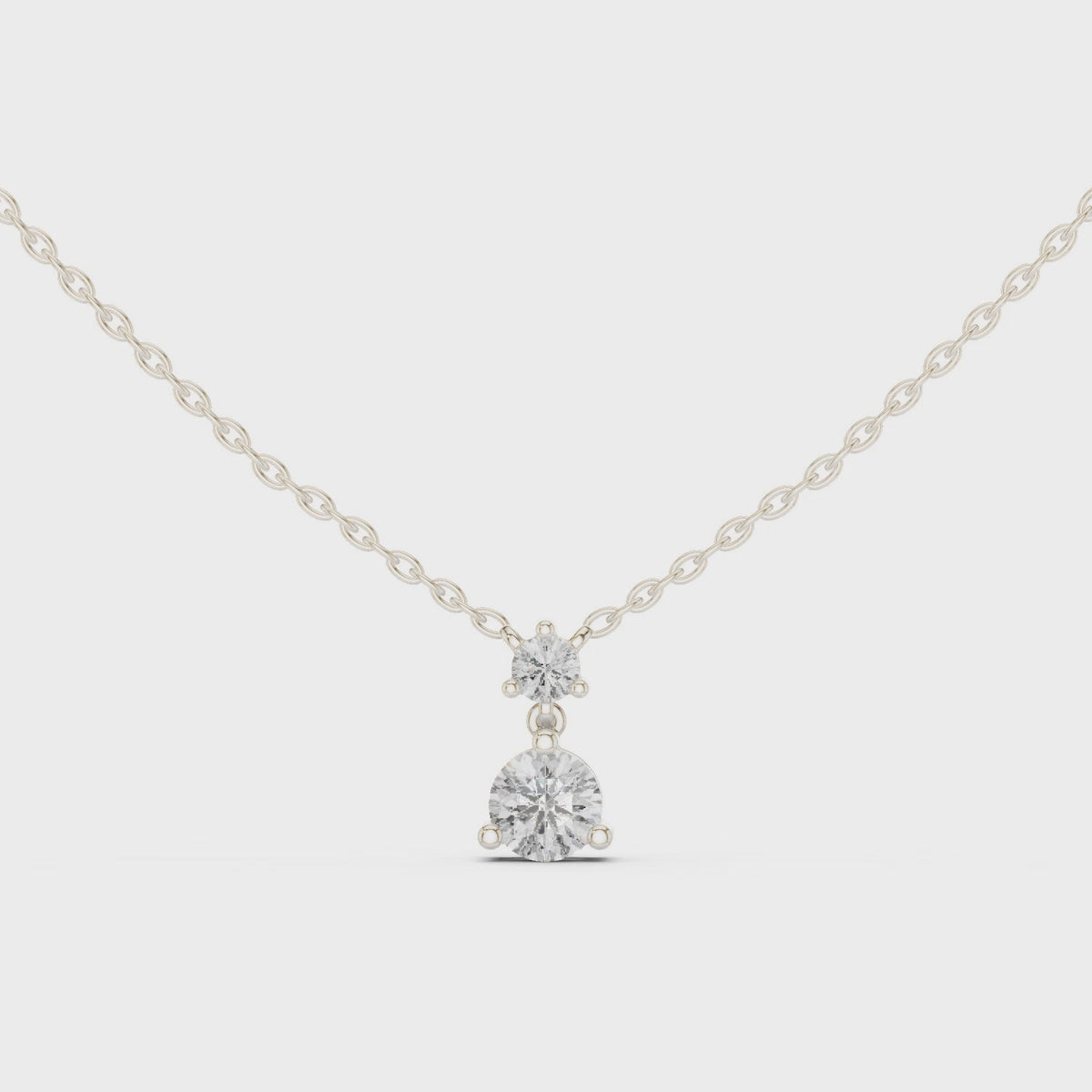 Starlight Drop Silver Pendant