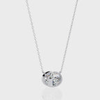 Round Bezel-Set Solitaire Pendant