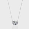 Round Bezel-Set Solitaire Pendant