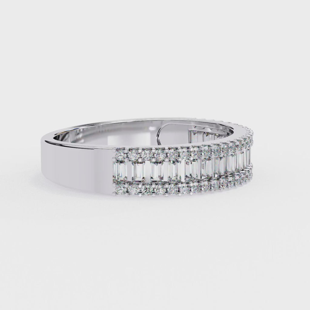 Natural Diamond Baguette Brilliance Band Ring