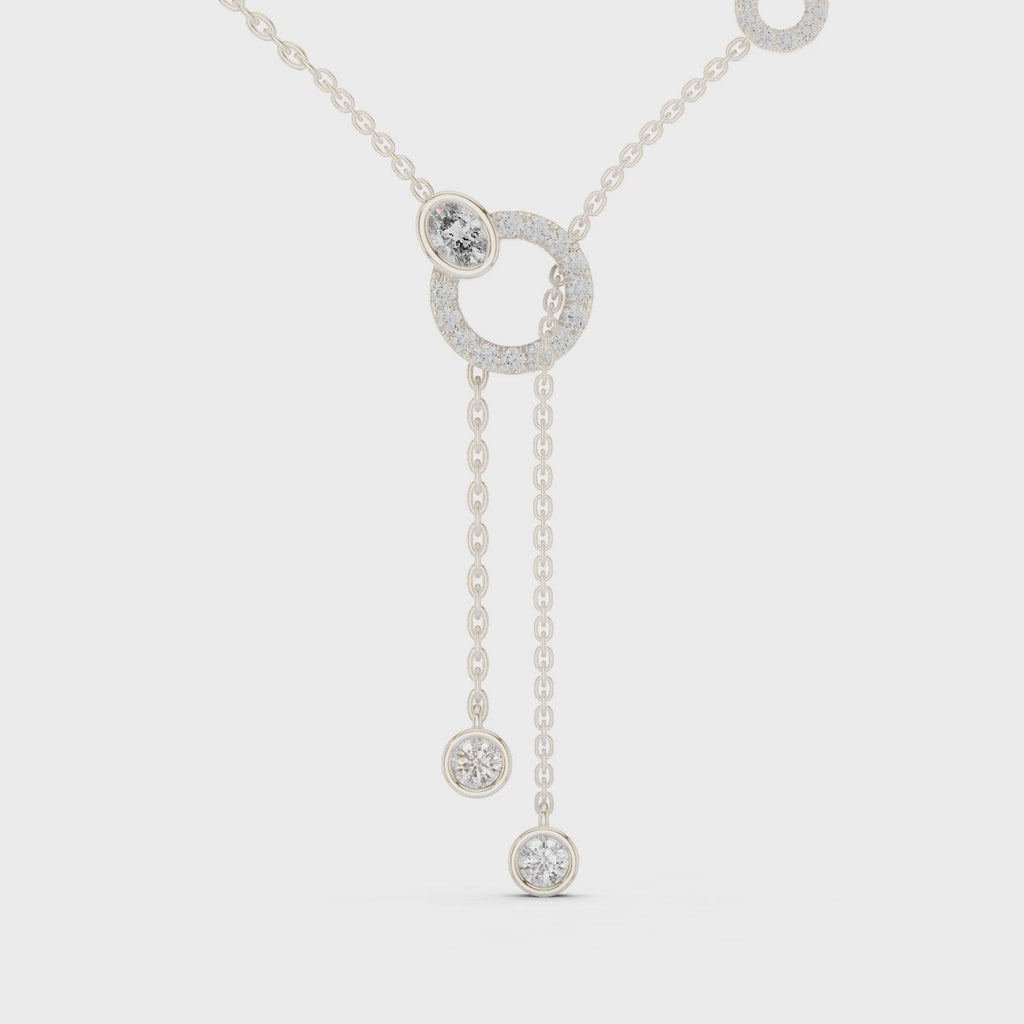 Luna Orbit Silver Necklace