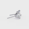 Princess Cut Lab Grown Diamond Rose Gold Stud Earring