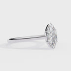 White Gold Marquise Diamond Solitaire Engagement Ring