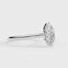 White Gold Marquise Diamond Solitaire Engagement Ring