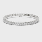 Featherline Silver Tennis Bracelet