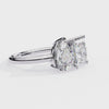 White Gold Toi et Moi Pear and Princess Cut Two Stone Diamond Ring