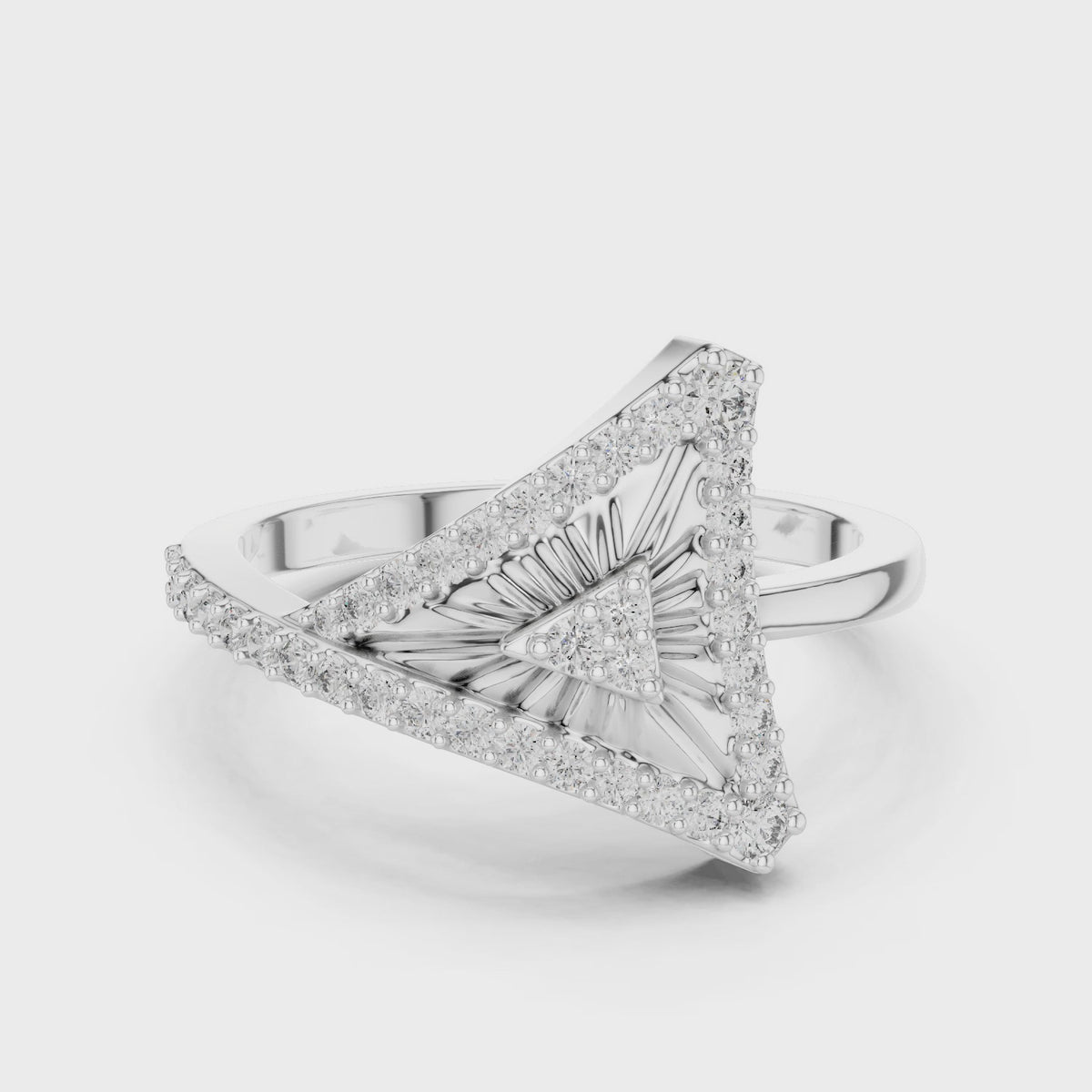 Solara Prism Silver Ring