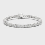 Classic Four-Prong Round Diamond Tennis Bracelet