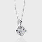 Princess-Cut Natural Diamond Solitaire Pendant