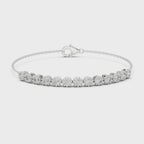 Tiara Line Silver Chain Bracelet
