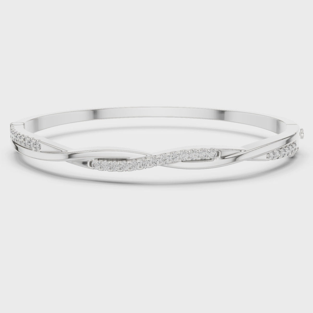 Twisted Rope Pavé Diamond Bracelet