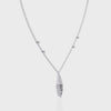 Natural Diamond Geometric Triangle Pendant