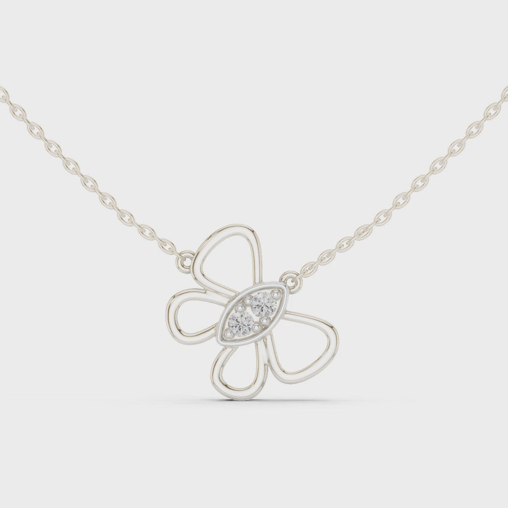Mariposa Flutter Silver Pendant