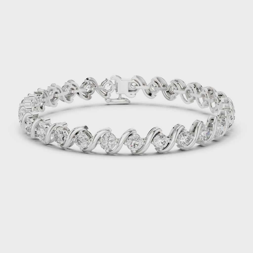 S-Link Round Diamond Tennis Bracelet