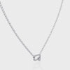 Natural Diamond Geometric Link Pendant