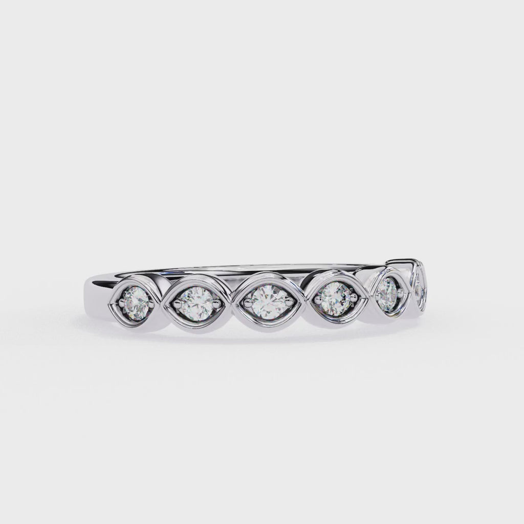 Antique Style Wedding Band Ring