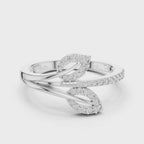 Aspen Sprig Silver Ring