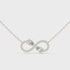Endless Duet Silver Pendant