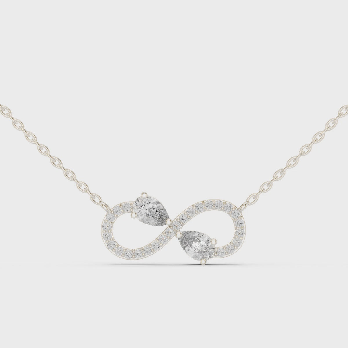 Endless Duet Silver Pendant