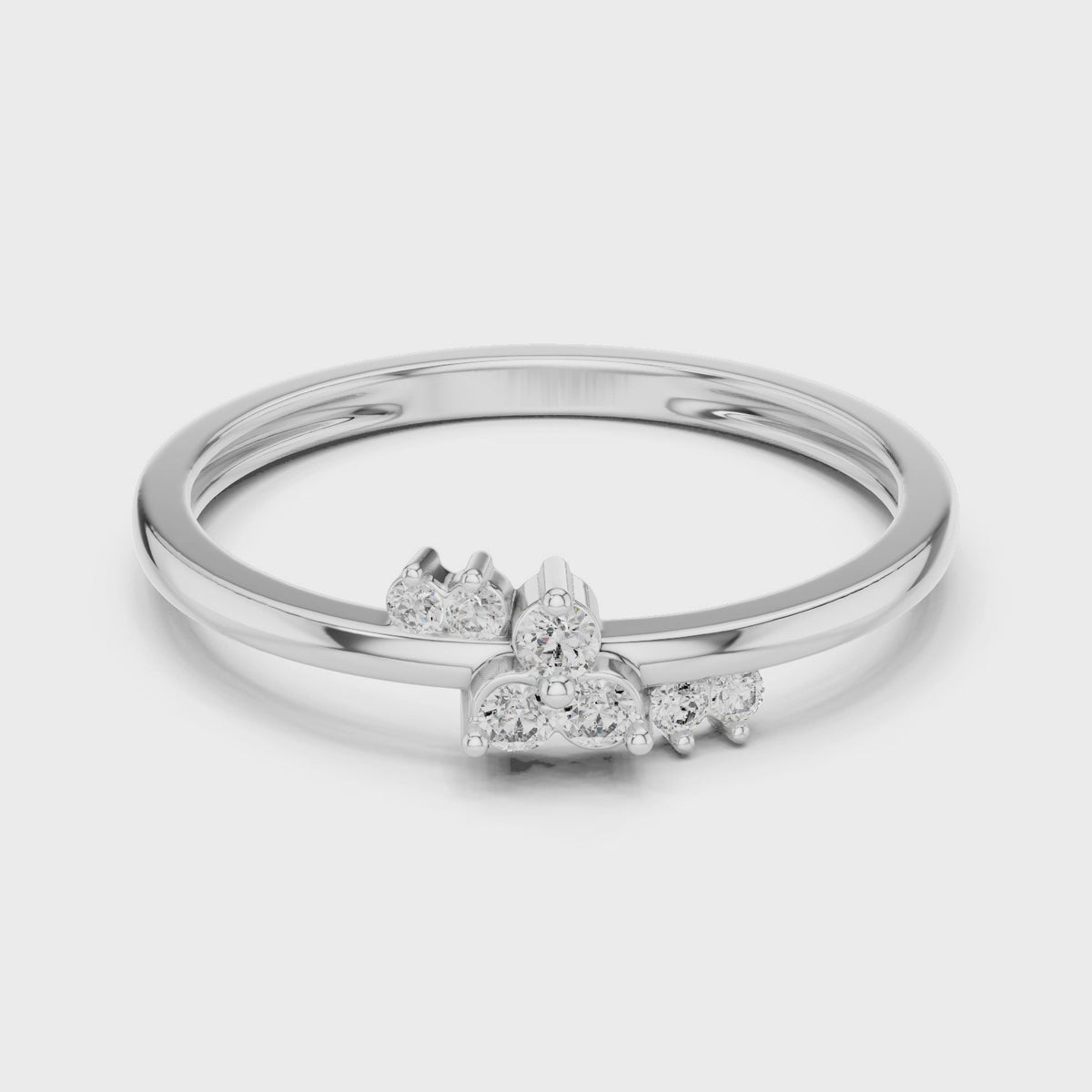 Clio Cluster Silver Ring