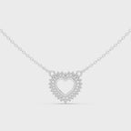 Seraphina Heart Silver Necklace