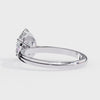White Gold Pear Diamond Solitaire Engagement Ring
