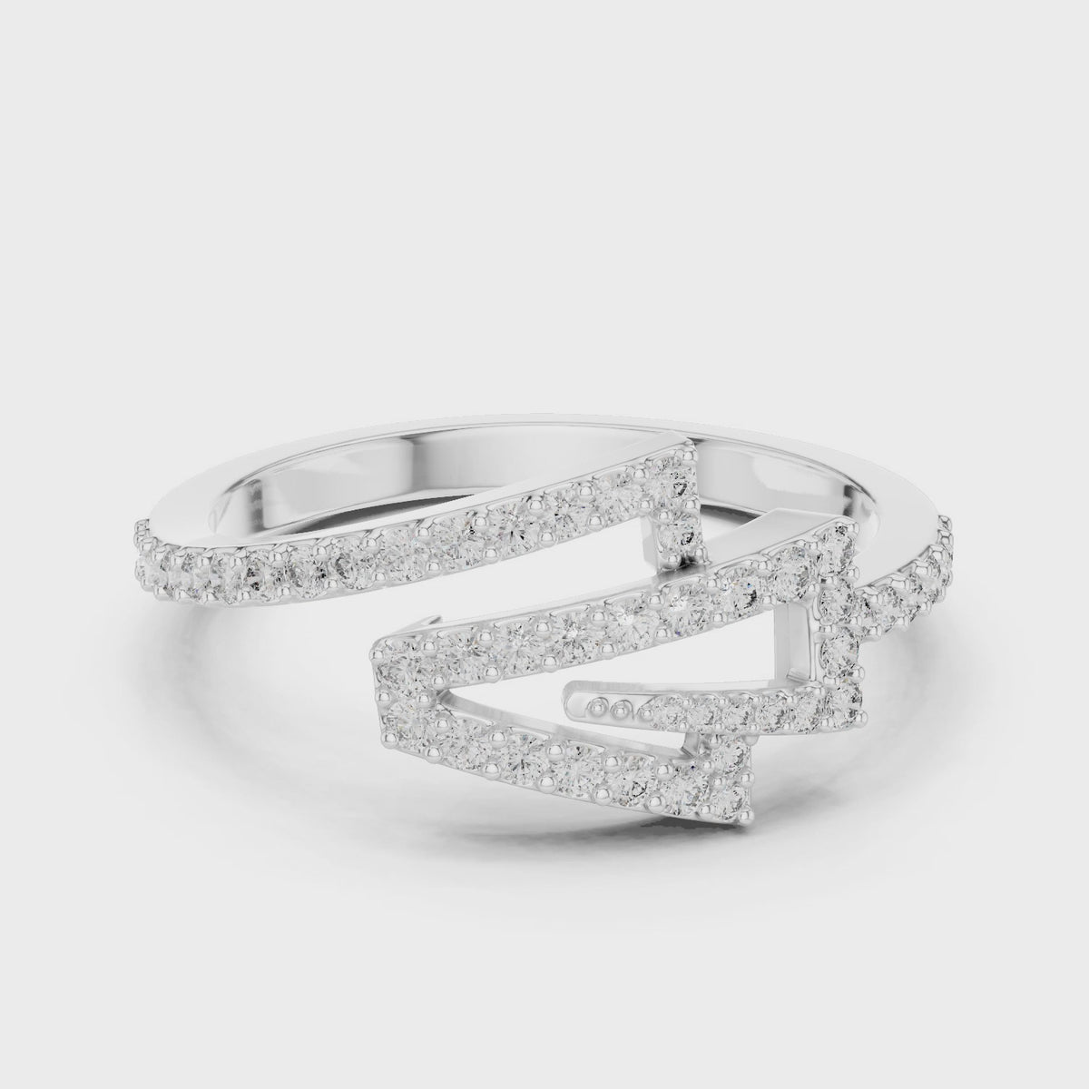 Electra Zigzag Silver Ring