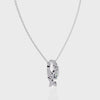 Leaf Bud Natural Diamond Pendant