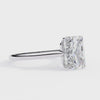 White Gold Radiant-Cut Diamond Solitaire Engagement Ring