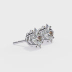 Princess Cut Natural Diamond Stud Earrings
