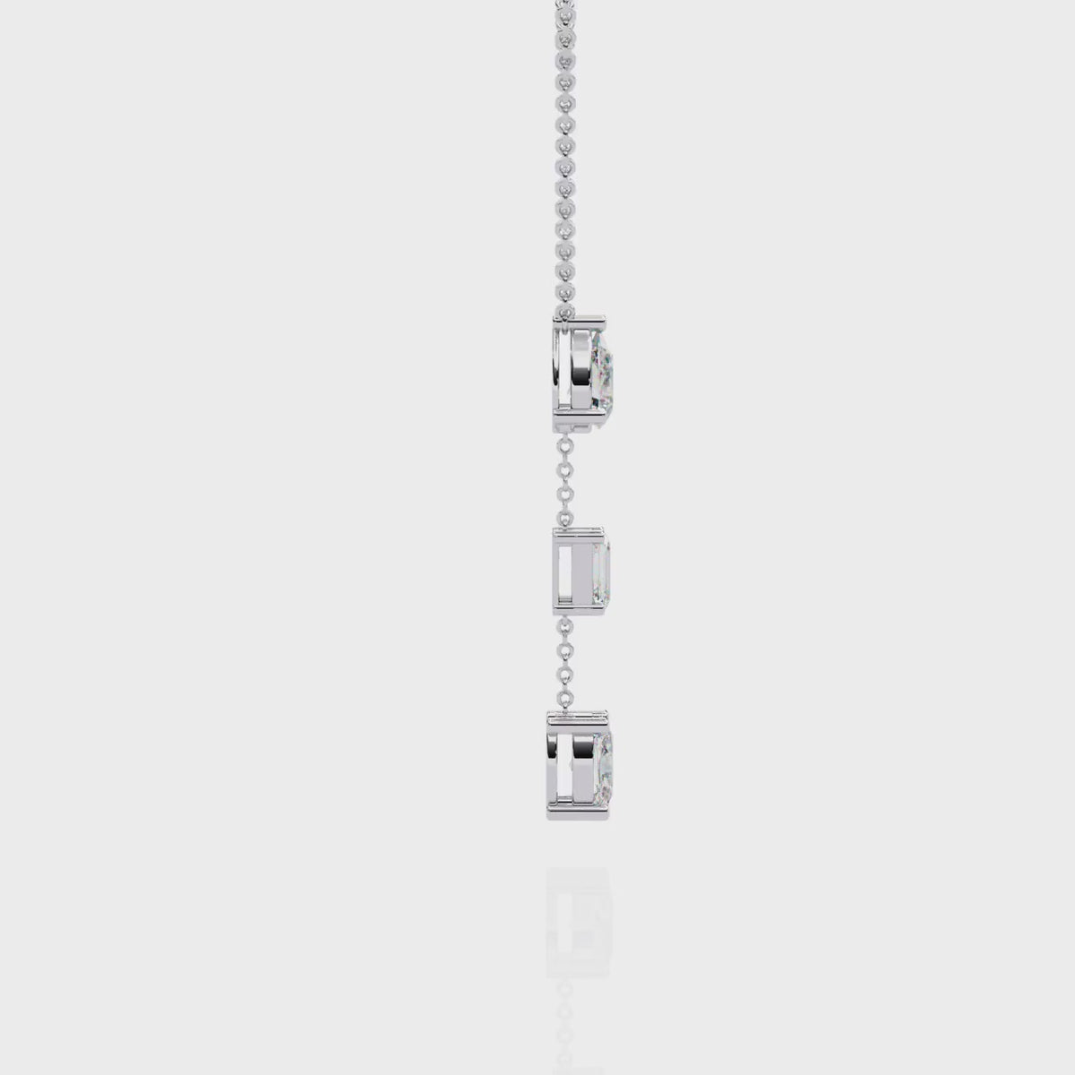 3 Diamond Drop Necklace
