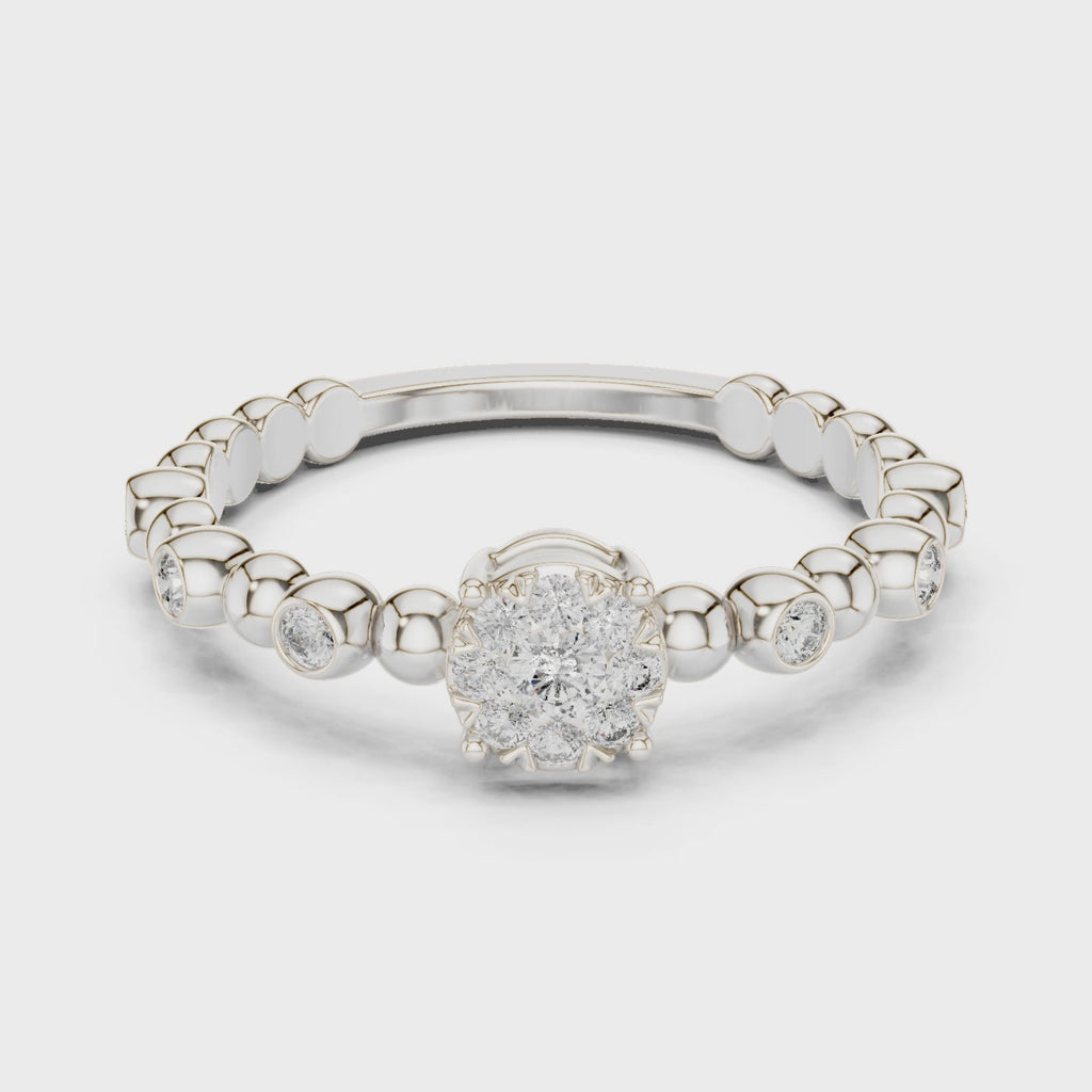 Bubble Bloom Silver Ring