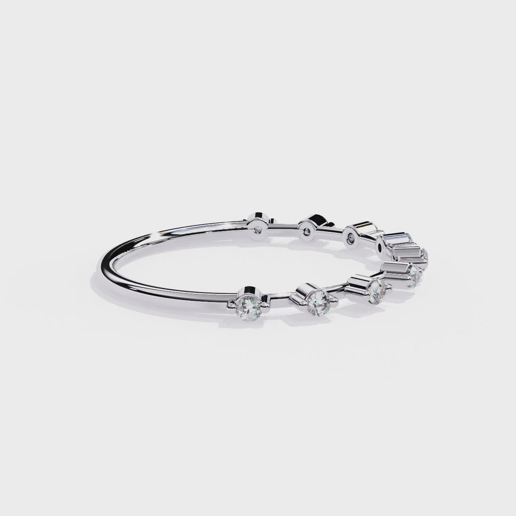 Natural Diamond Starlit Harmony Band Ring