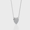 Natural Diamond Enchanted Heart Pendant