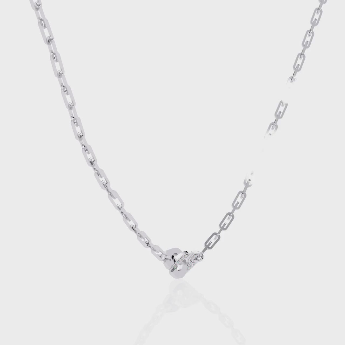 Handcuff Chic Natural Diamond Necklace
