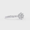 Diamond Floral Cluster Ring