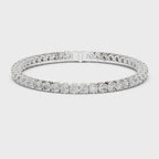 Round Diamond Four-Prong Tennis Bracelet