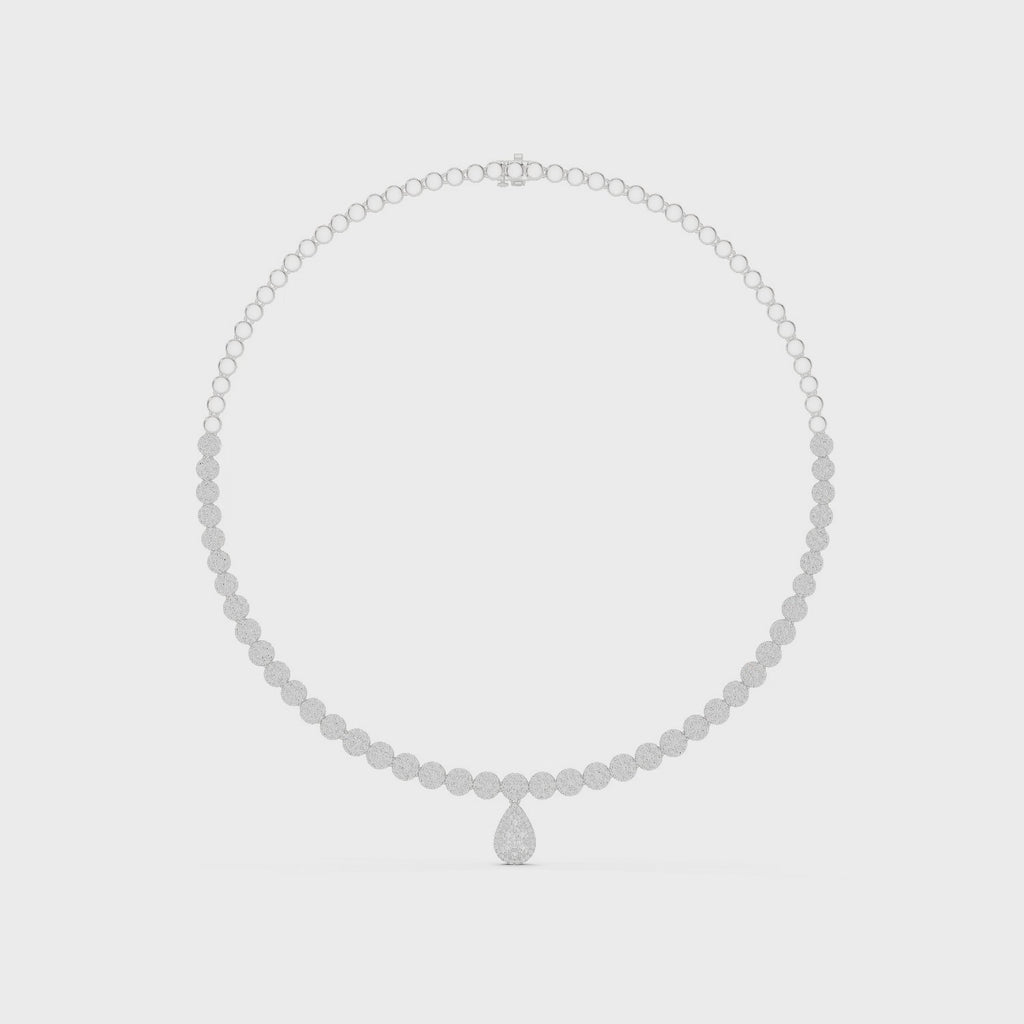 Imperia Teardrop Silver Necklace