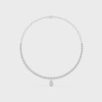 Imperia Teardrop Silver Necklace