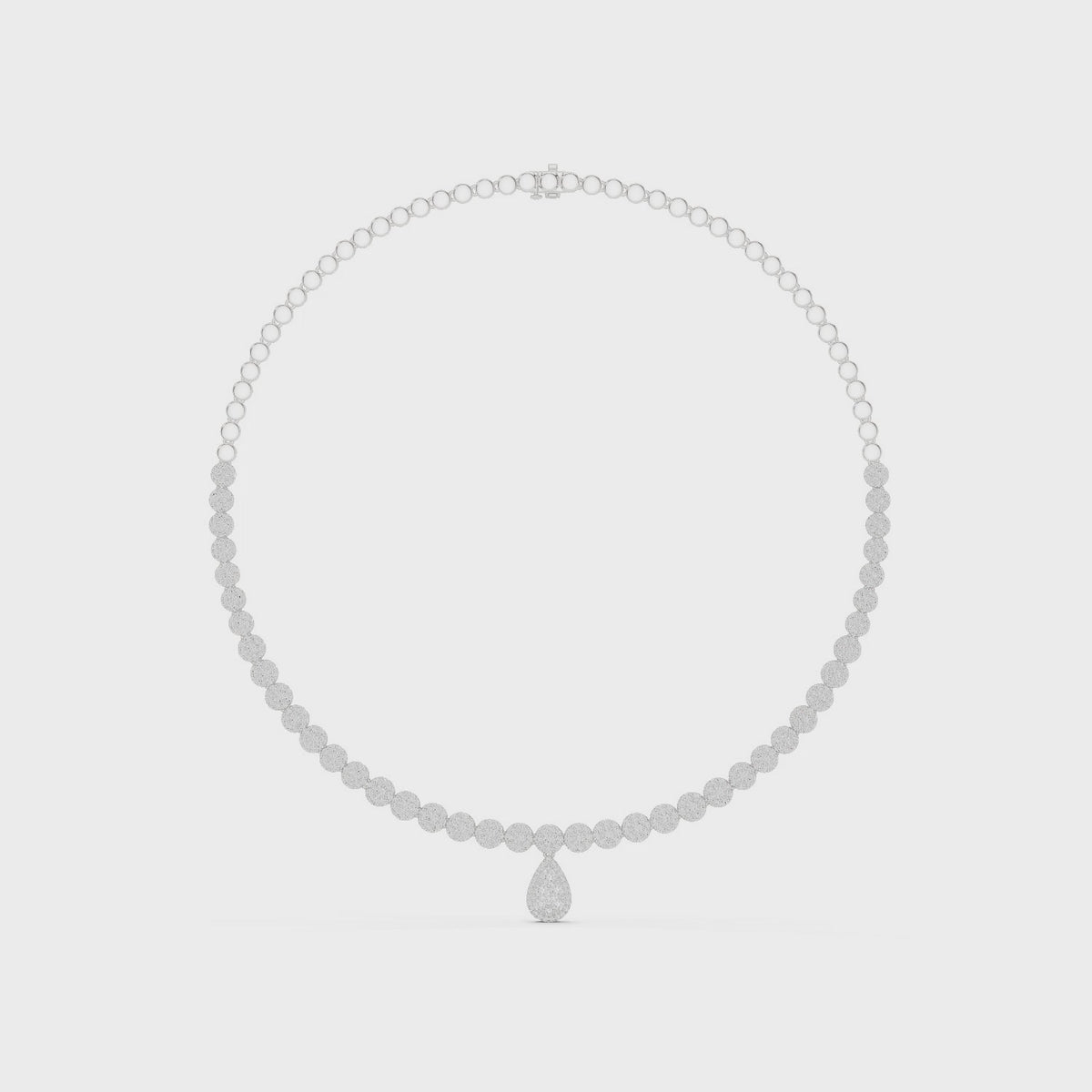 Imperia Teardrop Silver Necklace