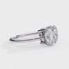 White Gold Toi et Moi Oval and Round Cut Two Stone Diamond Ring