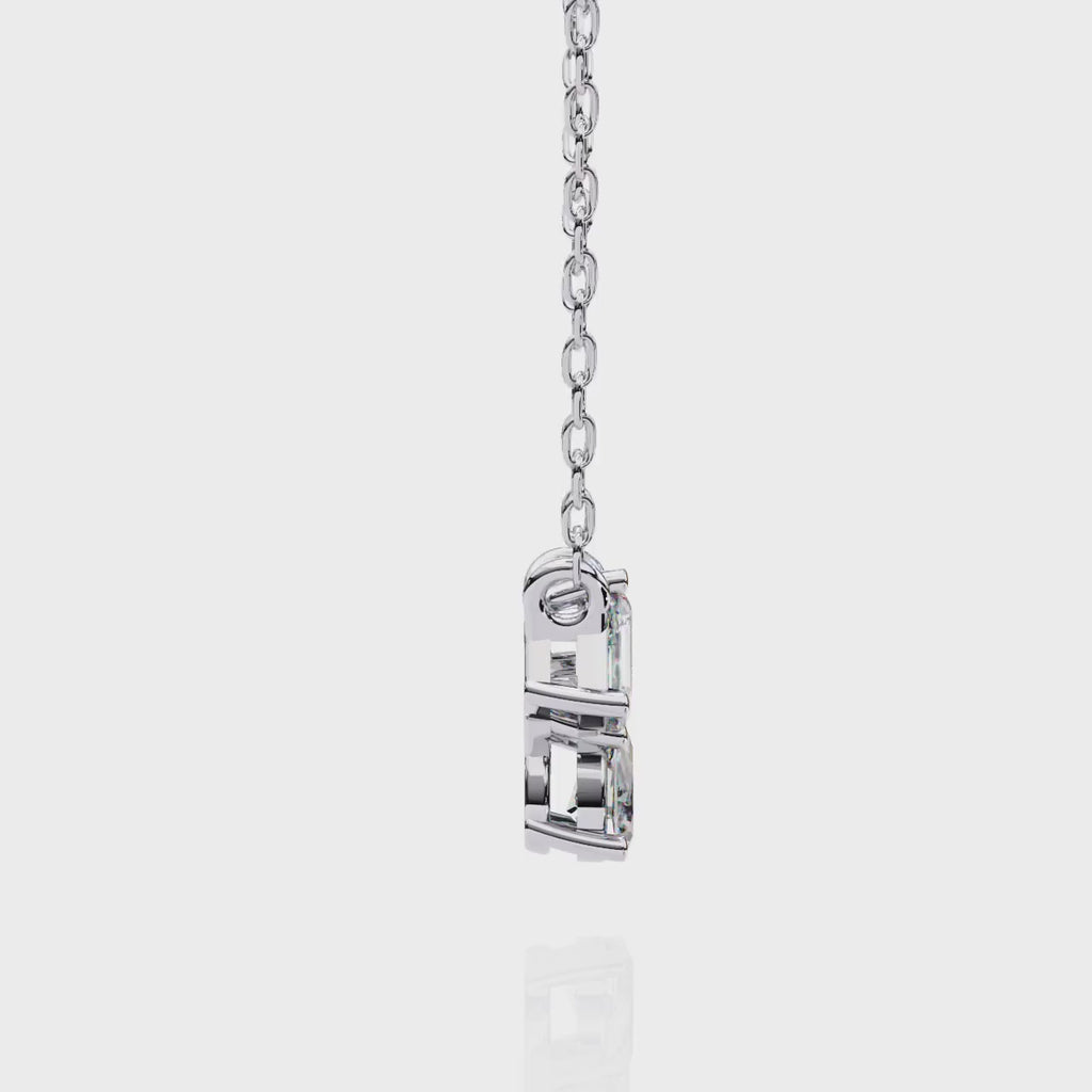Trio Mixed-Cut Natural Diamond Cluster Pendant