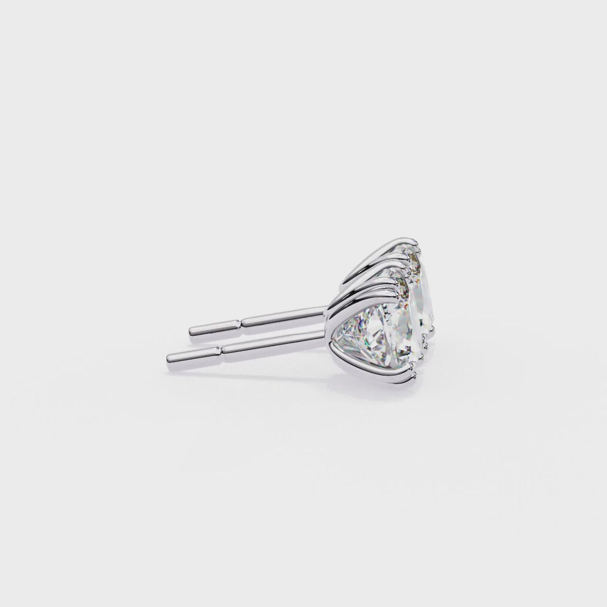 Regal Cushion Diamond Earrings