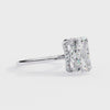 White Gold Radiant-Cut Diamond Solitaire Engagement Ring