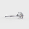 White Gold Round Diamond Three-Prong Solitaire Engagement Ring